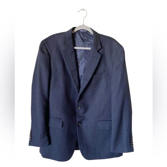 Stafford Other - Stafford Merino Wool Dark Blue Blazer Classic Size 44L